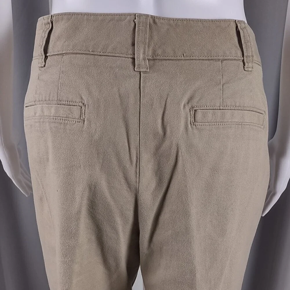 Talbots Womens Petite Tan Cotton Stretch Capris Pants Size 10P - Picture 5 of 11